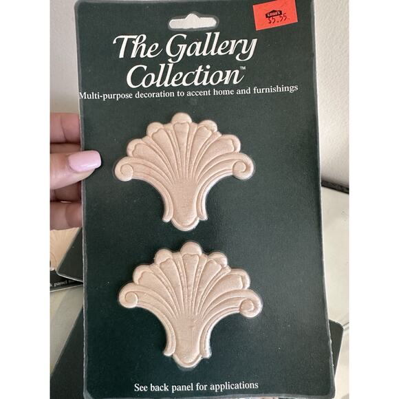 Embossed Carving Hardwood Multipurpose Accent Unpainted Handcrafted USA 12 Piece - Picture 5 of 5